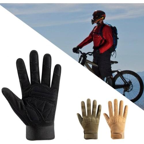 1Pair Riding Gloves Anti-slip Adjustable Waterproof Full Fingers Gloves for Outdoor Sports велосипед перчатки luvas ciclismo