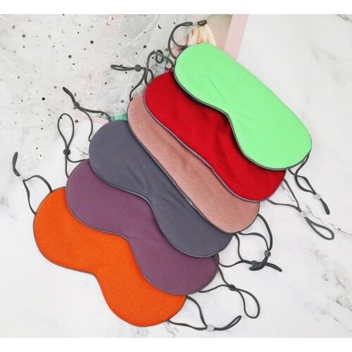 1PCS Double-Side Eye Mask For Sleep Aid Shading EyeShade Men Women Travel Rest Relax Eyepatch Blindfolds Eye Cover