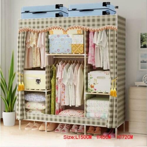 Factory Price Solid Wood Wardrobe length 150 cm