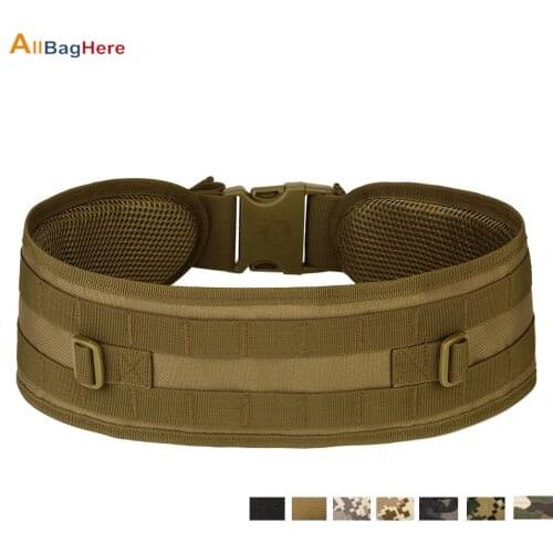 Outdoor Multifunction Tactical Girdle Waist Bag Military Molle Equipment Army Wide Belt For Small Bag Sports Camping Hiking Belt