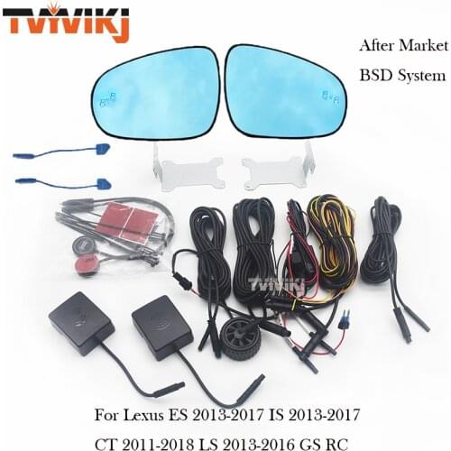 Outer Side Rearview bule Mirror with Blind Spot system For Lexus ES 2013-2017 IS 2013-2017 CT 2011-2018 LS 2013-2016 GS RC