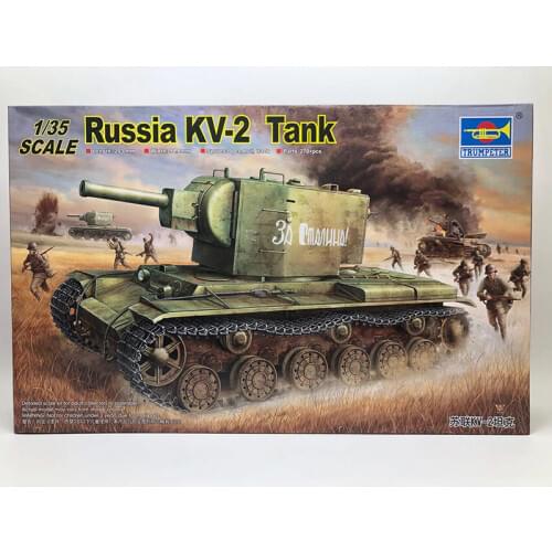 1: 35 World War II Soviet Red Army Kv - 2 Tanks Military Assembly Model Armored Vehicles