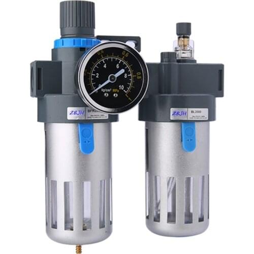 1/4"BFC2000 3/8"BFC3000 1/2"BFC4000 Air Filter Regulator Combination Lubricator ,FRL Two Union Treatment,Oil and water separator