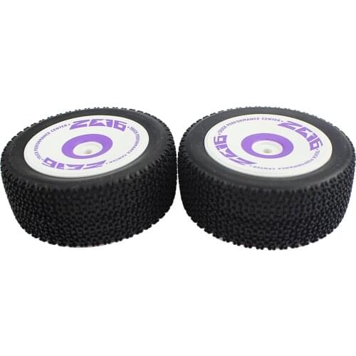 1 Pair 73mm Wheel Hub Rim & Rear Rubber Tires For Wltoys 124019 1:12 Off-Road RC Car Buggy Tires Spare Parts Accessories