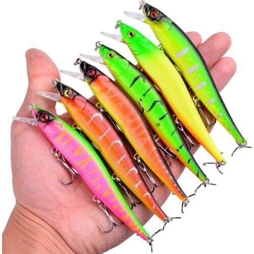 1PCS Minnow Fishing Lure 12cm/13g 3D Eyes Artificial Bait Crankbait Wobbler Hard Bait Bass Perch carp Fishing Tackle SwimBait
