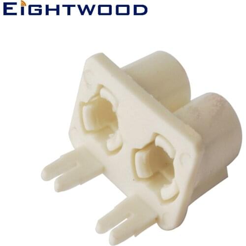 Eightwood 10PCS Plastic Shell of SMB Fakra Code B Double for Car Radio Antenna Reciever Adatper Plug Connector PCB Mounted