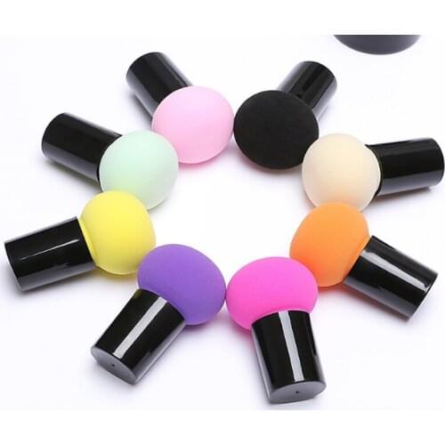 100pcs/lot Slacky mushroom head Sponge Cosmetic Puff Foundation sponges Powder Puffs