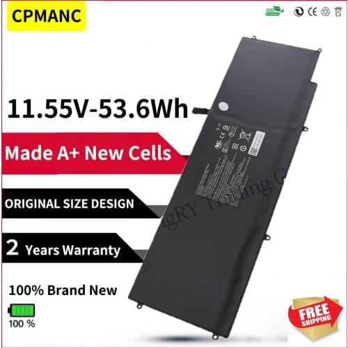 11.55V 4640mAh 53.6Wh RC30-0196 RZ09-0196 Laptop Battery For Razer Blade Stealth 2016 v2 i7-7500U 3ICP4/92/80