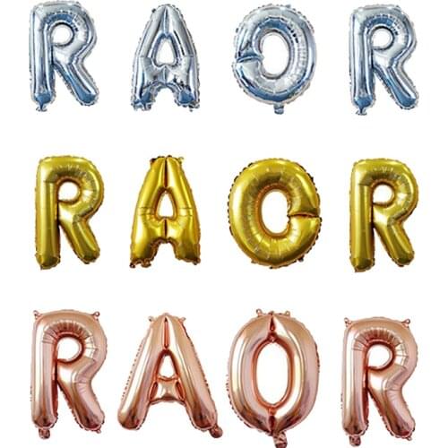 16 Inch ROAR Letter Aluminum Film Balloon Set Summer Dinosaur Theme Party Decoration Balloon Q Version Ornament Balloon sm10