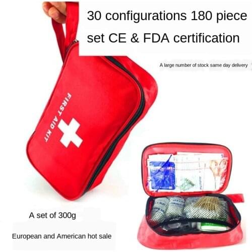 180-piece Emergency Survival Kit Mini Family First Aid Kit Sport Travel kit Home Medical Bag Outdoor Car First Aid Kit
