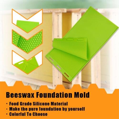 2PCS|Beekeeping Rubber Beeswax Foundation Press Sheet Mould Beekeeper Equipment Bee Hive Press Sheet Mould Tools