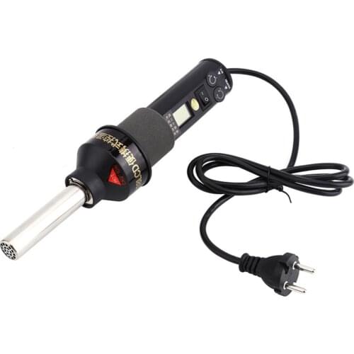 220V 450W 450 Degree LCD Adjustable Electronic Heat Hot Air Gun Desoldering Soldering Station IC SMD BGA + 4 Nozzle 8018LCD