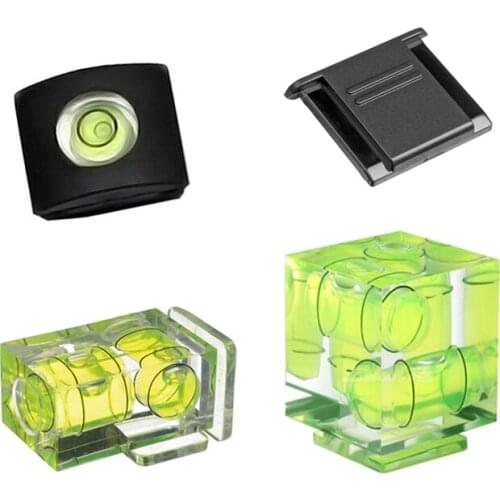 3 Axis 2 Axis Camera Level Hot Shoe Spirit Level Hot Shoe Cover Bubble Level Protection Cap for DSLR SLR Camera Accessories