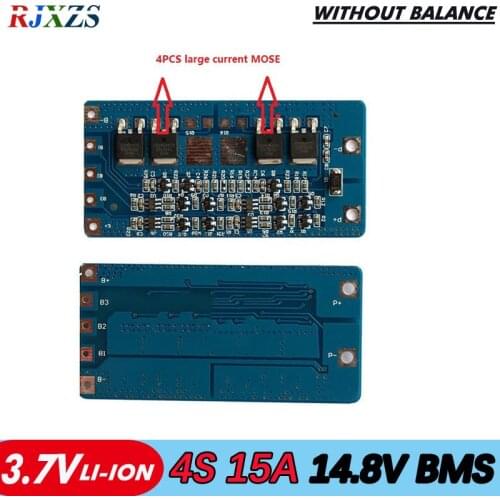 4S 15A BMS PCM PCB li-Ion battery protection board for high current application, electronic tools, electronic sprayer