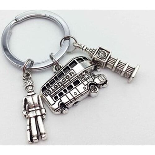 1 London Keychain Big Ben Fashion Key Ring London Bus Charm And A Gift For Travelers From The British Guardian