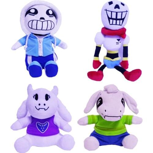 Fast shipping!30CM12" Undertale plush Papyrus Undyne Alphys MTT SANS flower Miss Spider Toys Animation Plush Dolls For Kids gift