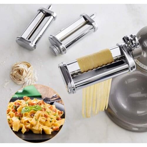 Household Stainless Steel Manual Pasta Machine Hand Pressure Noodle Maker DIY Noodles Fresh Juice Accessory for Kitchenaids New
