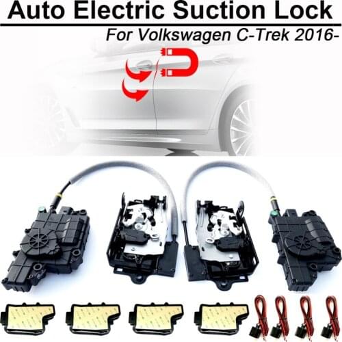 CARBAR Smart Auto Car Electric Suction Door Lock for Volkswagen VW C-Trek Automatic Soft Close Super Silence Self-priming Door