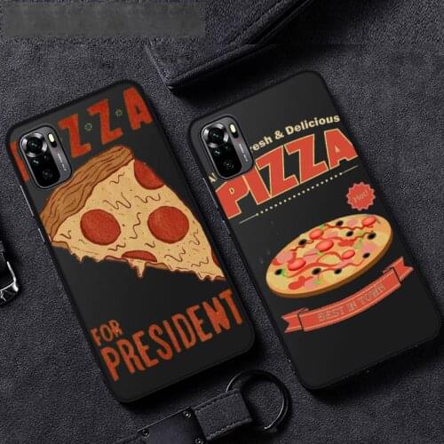 Funny design food cartoon pizza Phone Case For Xiaomi Mi Redmi Note 8T 9T 9S 9A 10 7 8 9 Lite pro