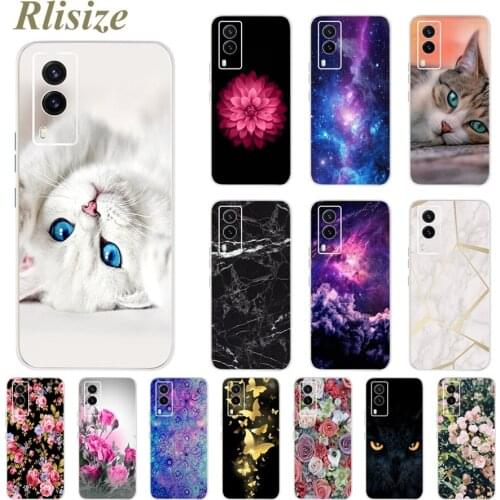 For Vivo V21e 5G Case Soft Silicone Cute Cat Cartoon Cover For Vivo V21e V 21e Phone Cases VivoV21e V2055 Full Protection Bumper