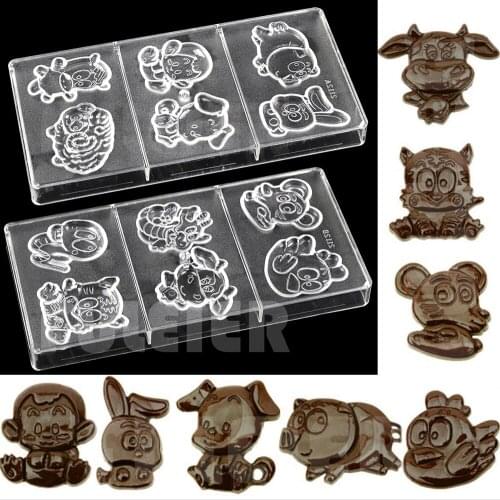 Conch Shell Marine Life Polycarbonate Chocolate Mold Sweets Belgium Baking Candy Mould Trays Bakeware Confectionery Tool