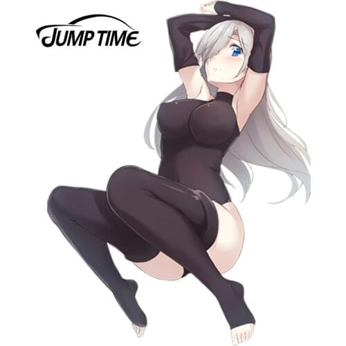 JumpTime 15cm x 9.9cm Nanatsu no Taizai Anime Car Styling Sexy Female Car Stickers Japanese Cartoon Waterproof Body Decals