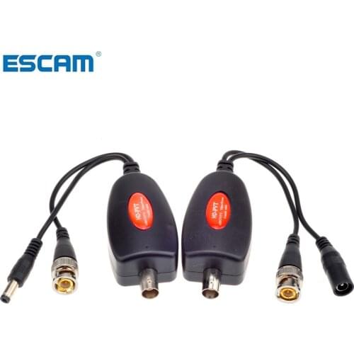 ESCAM AHD CVI TVI CCTV Camera Power Video Transmission Via One BNC Video Cable Up to 400M HD-PVT Power Video Transmitter