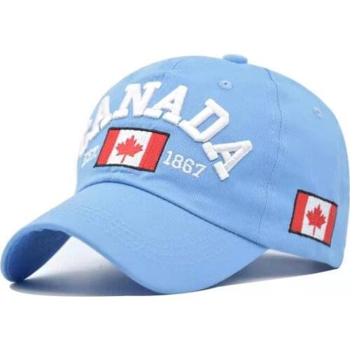New Fashion Canada Flag Maple Washed Baseball Cap Snapback Hat Embroidery Casual Bone Hats Casquette Hip Hop Caps for Men Women