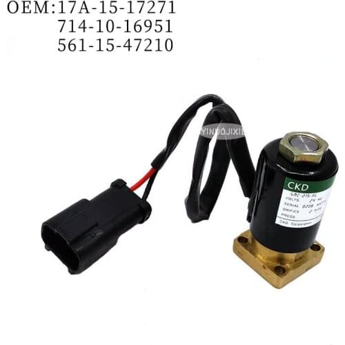 For Komatsu 714-10-16951 valve assembly, solenoid valve WA PC200-3 17A-15-17271 power transmission final drive solenoid valve