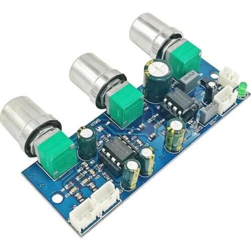 KYYSLB 82*30mm DC10-24V 2.1-channel Power Amplifier Preamp Board Low-pass Filter Board Subwoofer Preamp Board