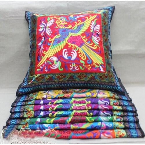 Lots 2pcs Chinese Handmade Ethnic Retro Embroider Cushion