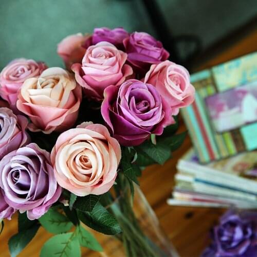 53cm Fashional Artificial Flowers Romantic Roses Festival Craft Gifts and Wedding Home Party Decorations