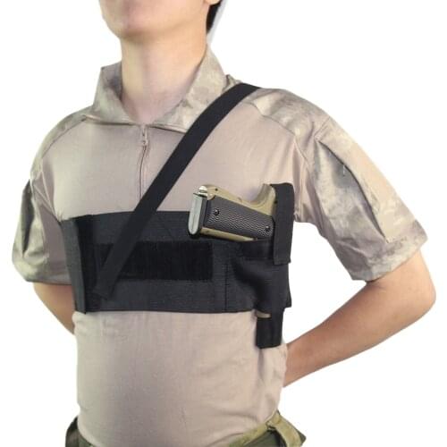 New Outdoor Tactical Concealment Shoulder Holster Universal Hand Pistol Pouch Shoulder Gun Holster for Glock 17 Colt sig sauer