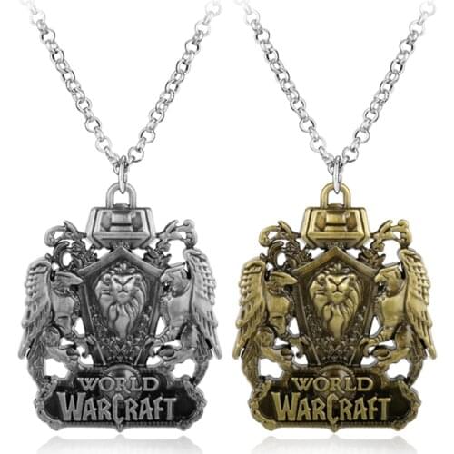 Dongsheng New Arrival Game Jewelry World of Warcrafts Pendant Necklace Logo Titanium Alloy Necklaces Fans Men Gift -30