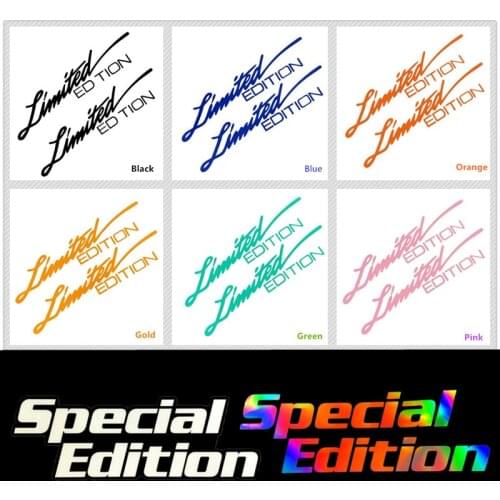LIMITED EDITION Letter Decal Special Edition Car Window Vinyl Sticker Accessories MOTO Sticker