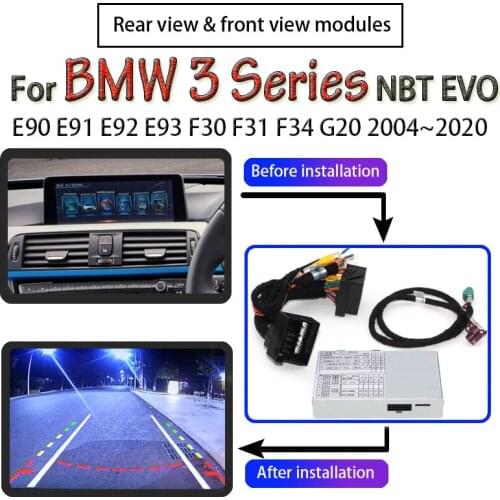 For BMW 3 Series E90 E91 E92 E93 F30 F31 F34 G20 2004~2020 Interface Adapter Rear View Camera Original Screen Upgrade Decoder