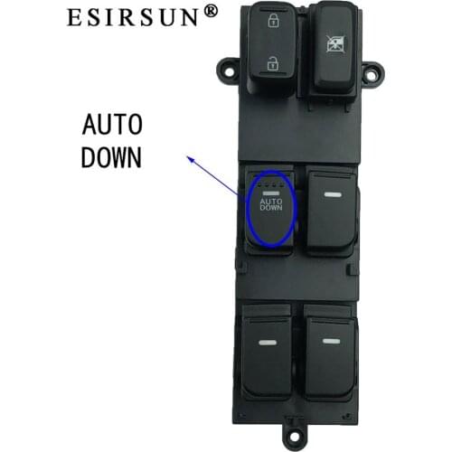Esirsun Window Left Front Master Lifter Switch Fit For Kia Optima 2010 2011 2012 2013 ,93570-2T000