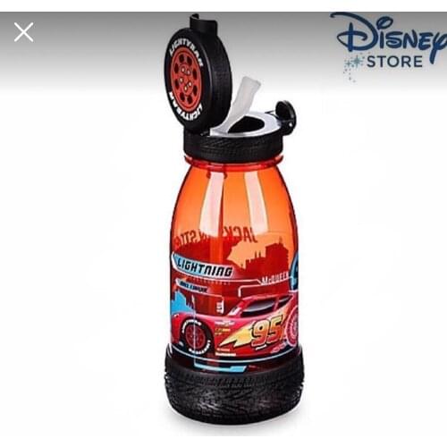 Disney cars plastic cup With straw Cartoon 95 student outdoor sports bottle portable cups