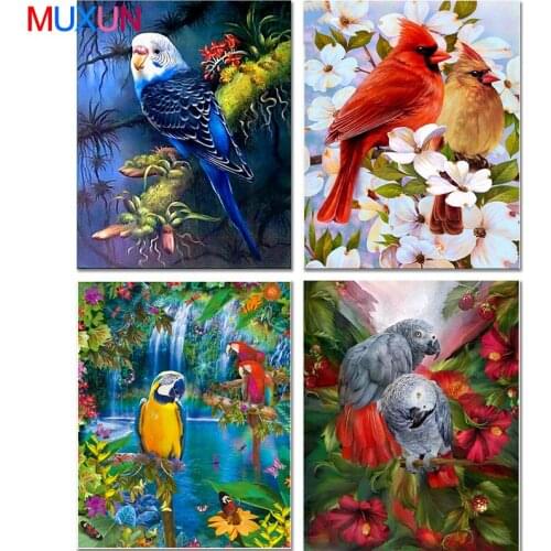 Full Diamond Painting Animal Parrot 5D Diy Special Shaped Funny Diamond Embroidery Animal Diamond Mosaic Paintings Gifts Er027