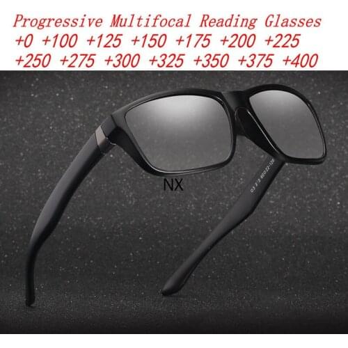 Progressive Multifocal Reading Glasses Men Sports Presbyopia Eyeglasses Near Far Sight Outdoor Photochromic Hyperopia Diopter NX