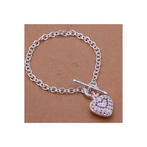 H307 925 Delicate Silver Color Bracelets For Women Charm Fashion Jewelry /aklajbsa Bcrajtya