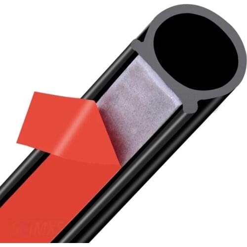 1M Car Door Seal Strip Auto Stickers Rubber D Type Noise Insulation Anti-Dust Soundproofing Sealing Strips Interior Accessories