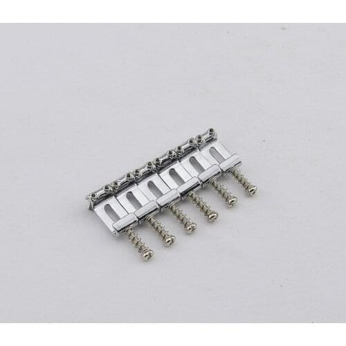 1 Set ( 6 Pieces ) Alloy Steel Vintage Electric Guitar Tremolo Bridge Saddle 10.5MM/11.2MM Made In Taiwan