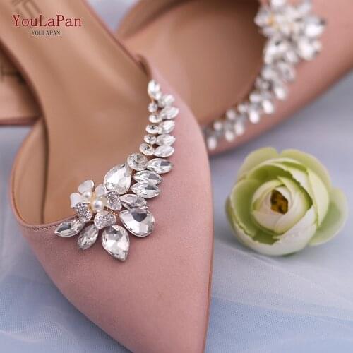 YOULAPAN X35 Fashion Rhinestone Shoe Clips for Wedding Bridal Shoe Clips Shoe Accessories Elegant Custom Shoe Accessories