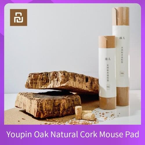 Youpin Oak natural cork mouse pad anti-fouling waterproof touch natural bendable anti-slip thermostat desktop for home office