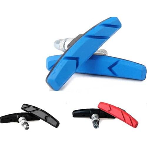 Mountain Bike V Brake Pads Durable Rubber Holder Shoes Bicycle Braking Pad Blocks