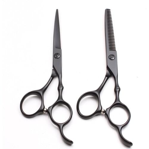 2Pc C9030 5.5'' Customized Logo Hairdressing Cutting Shears Thinning Scissors Hair Styling Tool Professional Human Hair Scissors
