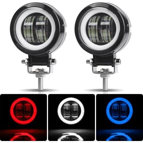 3 inch LED Work Light 7D Driving Light Fog Light Work Lamp Round Style Lens 12V 24V Universal For Car Motor Off-road ATV UTV