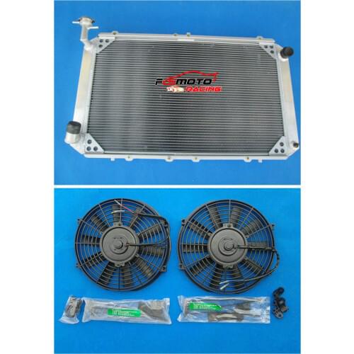 4 Row Aluminum For Nissan Patrol GQ 2.8 4.2 Diesel TD42 &3.0 Petrol Y60 Radiator + FAN