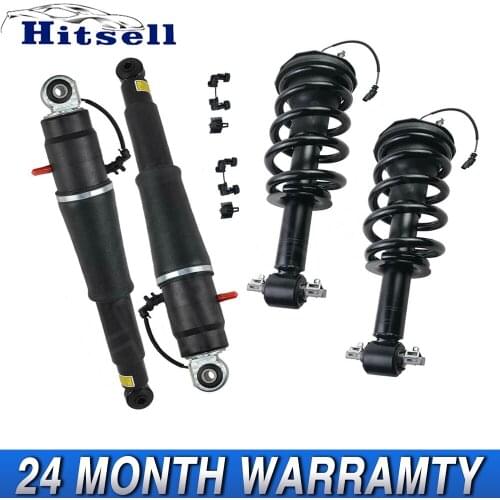 4pcs For Chevrolet Suburban 1500 GMC Yukon XL Cadillac Escalade Front Rear Electric Assembly Shock 84176631 22283446, 22278958